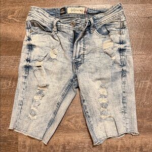 Departwest Light Wash Denim Shorts